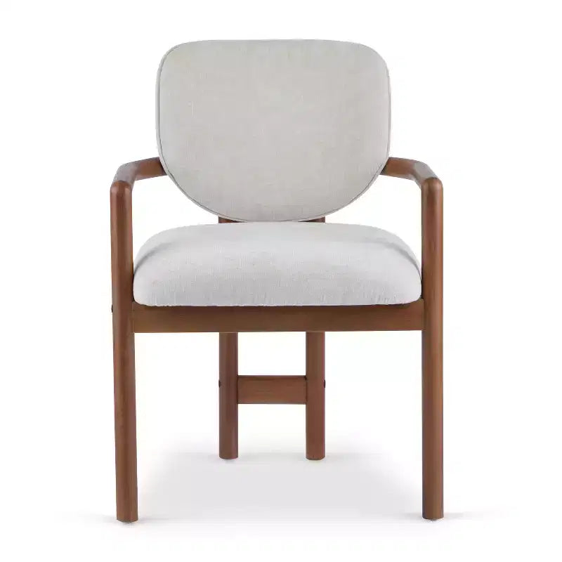 Christopher Knight Home Edge Chaises de salle à manger modernes en bois d'hévéa rembourrées (lot de 2)