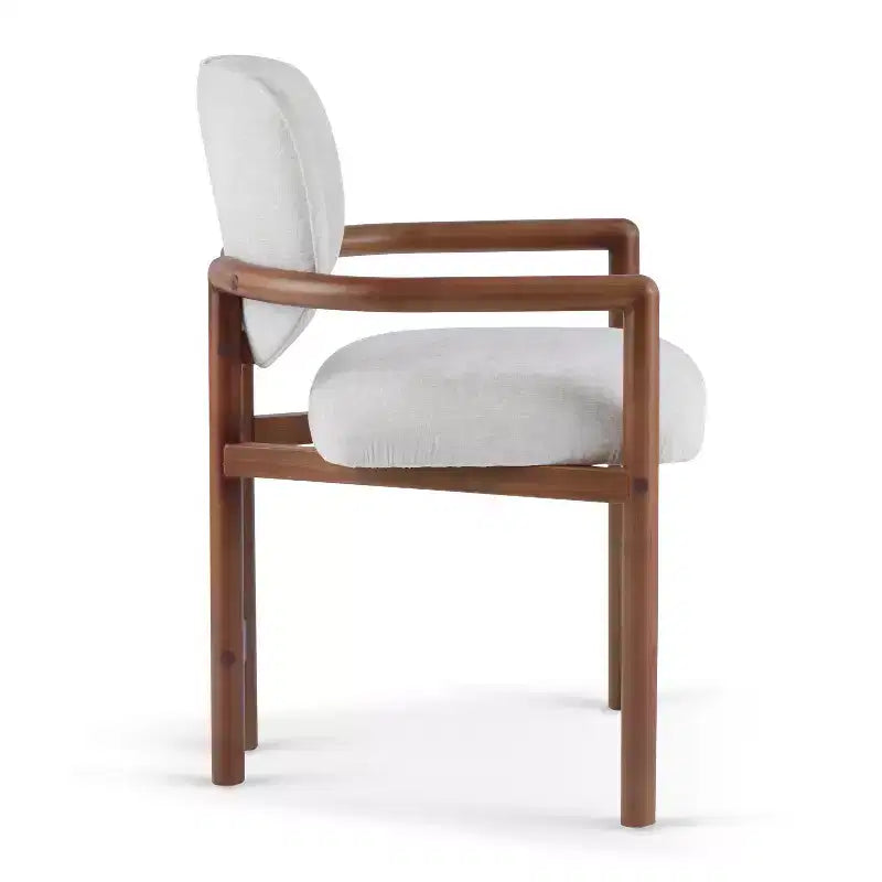 Christopher Knight Home Edge Chaises de salle à manger modernes en bois d'hévéa rembourrées (lot de 2)