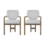 Christopher Knight Home Edge Modern Rubberwood Upholstered Dining Chairs (Set of 2)