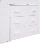 Lit mezzanine moderne Whisen 77,4 L x 40,5 l avec armoire et étagère, conçu pour votre sécurité