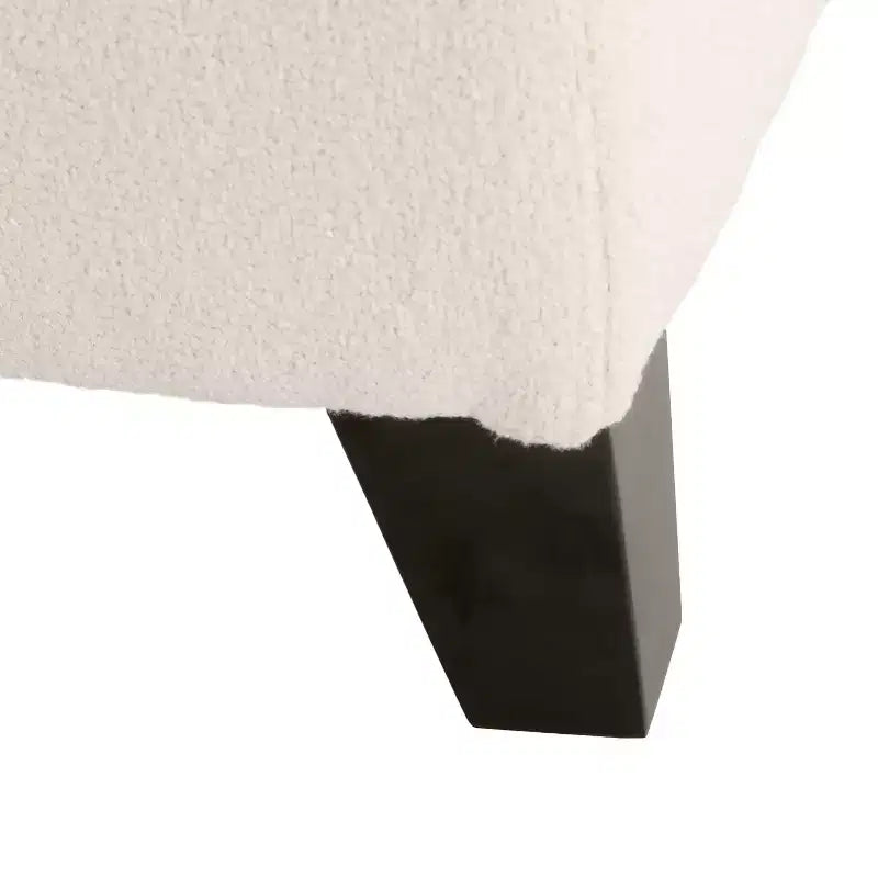 Pouf de rangement d'intérieur moderne en bouclé Linfield Christopher Knight Home