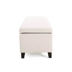 Pouf de rangement d'intérieur moderne en bouclé Linfield Christopher Knight Home