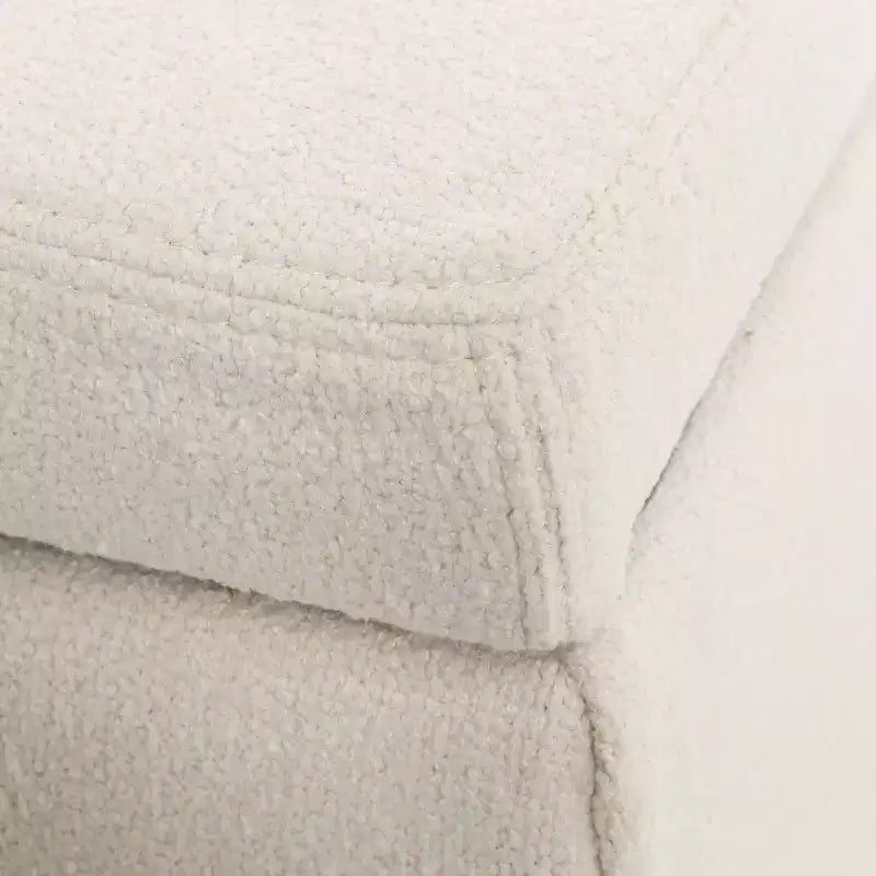 Pouf de rangement d'intérieur moderne en bouclé Linfield Christopher Knight Home