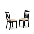 AccueilStockEnsemble de table et 2 chaises de salle à manger noir moderne