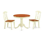 Ensemble de salle à manger pour 2 personnes - Table de bistrot et 2 chaises de salle à manger de cuisine