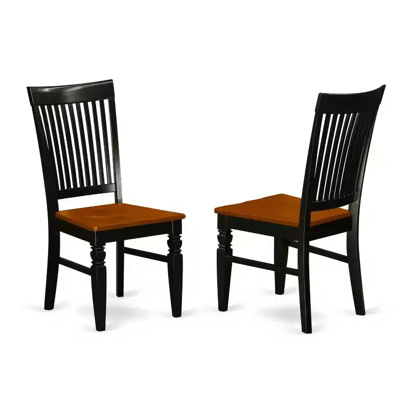 Ensemble de salle à manger moderne 9 pièces Table carrée 8 chaises finition noire cerise 54x54 pouces