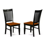 Ensemble de salle à manger moderne 9 pièces Table carrée 8 chaises finition noire cerise 54x54 pouces