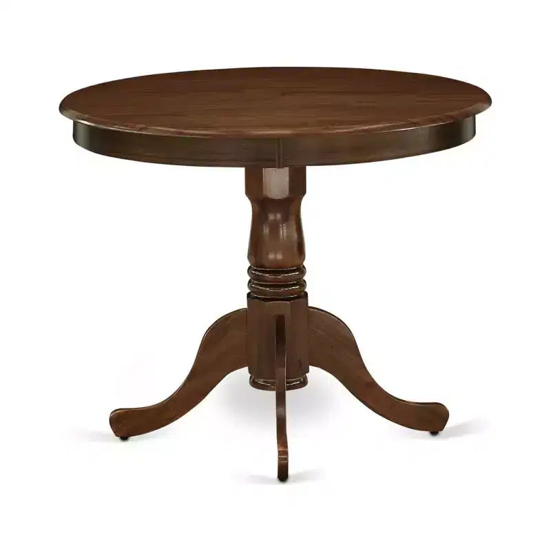 Table à manger HomeStock en bois d'hévéa, ronde de 36 pouces