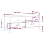 vidaXL Meuble TV Console Multimédia Centre de Divertissement Bois Massif Pin