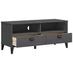 vidaXL Meuble TV Console Multimédia Centre de Divertissement Bois Massif Pin