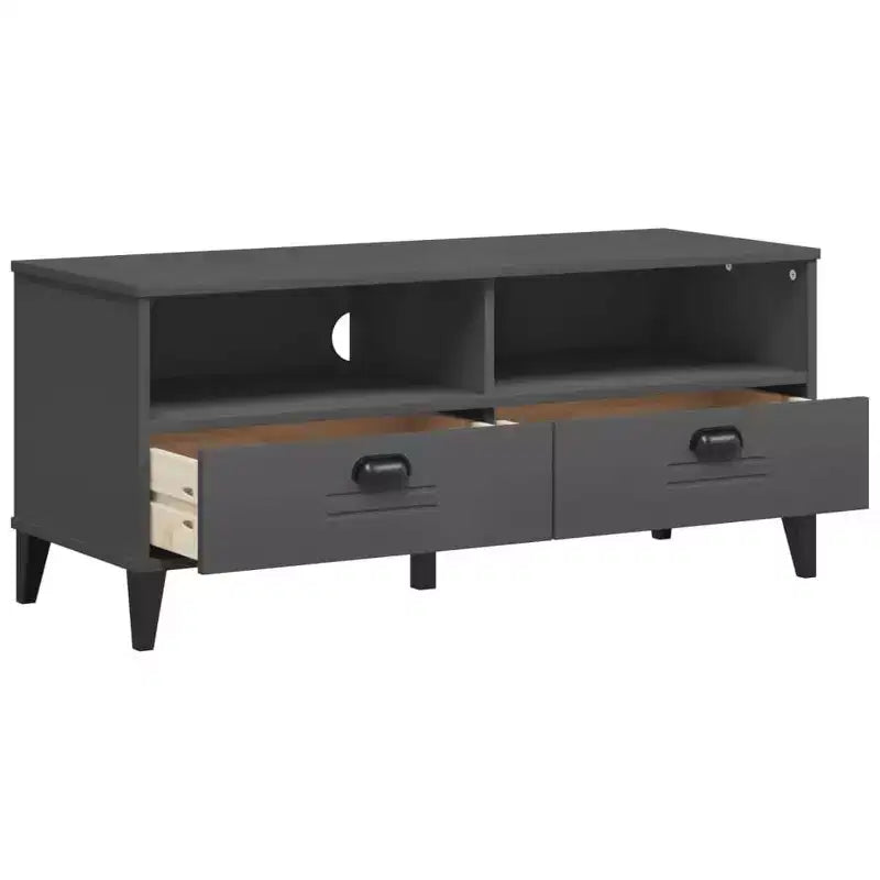 vidaXL Meuble TV Console Multimédia Centre de Divertissement Bois Massif Pin