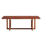 Table basse en rotin 47W Table basse en bois Table centrale rectangulaire Table de canapé, Naturel/Marron-Modernluxe