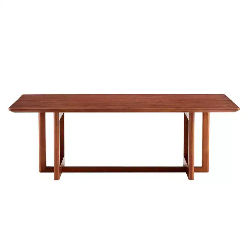 Table basse en rotin 47W Table basse en bois Table centrale rectangulaire Table de canapé, Naturel/Marron-Modernluxe