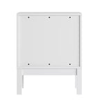 Table de chevet double tiroir Emma and Oliver pour enfants avec cadre en bois massif, table d'appoint pour chambre d'enfant