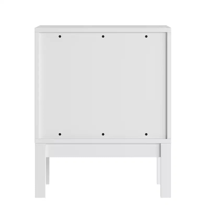 Table de chevet double tiroir Emma and Oliver pour enfants avec cadre en bois massif, table d'appoint pour chambre d'enfant