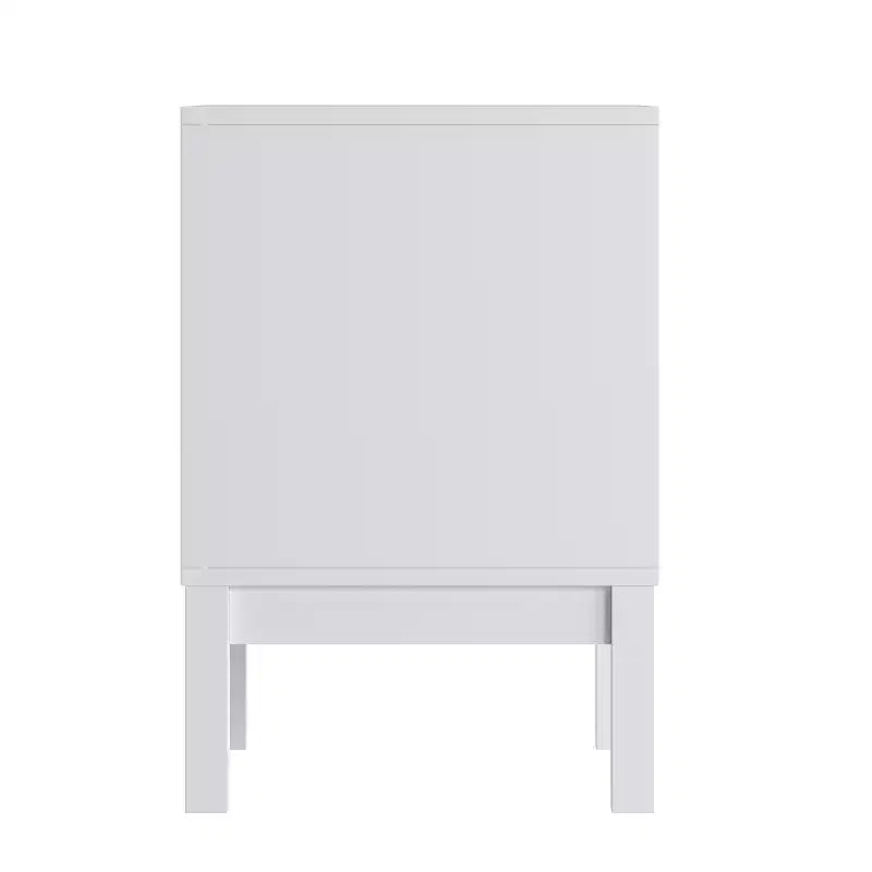 Table de chevet double tiroir Emma and Oliver pour enfants avec cadre en bois massif, table d'appoint pour chambre d'enfant