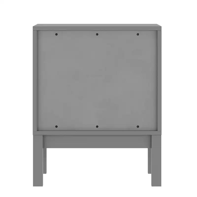 Table de chevet double tiroir Emma and Oliver pour enfants avec cadre en bois massif, table d'appoint pour chambre d'enfant