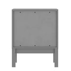Table de chevet double tiroir Emma and Oliver pour enfants avec cadre en bois massif, table d'appoint pour chambre d'enfant