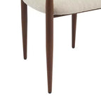 Christopher Knight Home Chaises de salle à manger modernes Jaromir en fer tapissé avec dossier ouvert incurvé (Lot de 2)