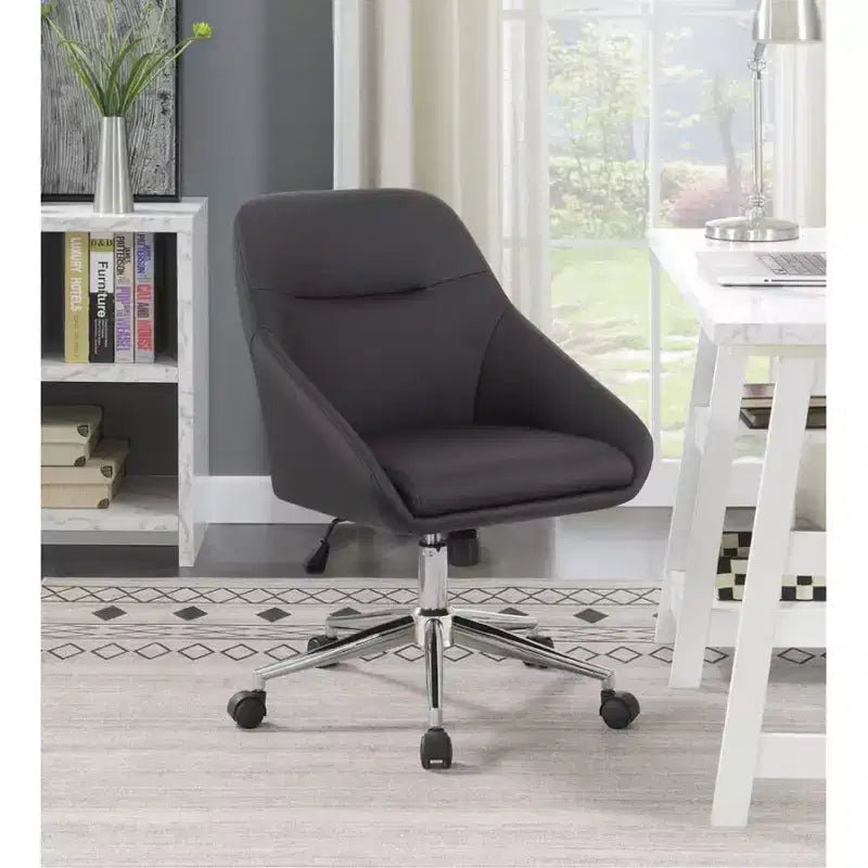 Chaise de bureau Simple Relax en similicuir avec 5 roulettes