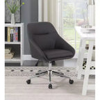 Chaise de bureau Simple Relax en similicuir avec 5 roulettes