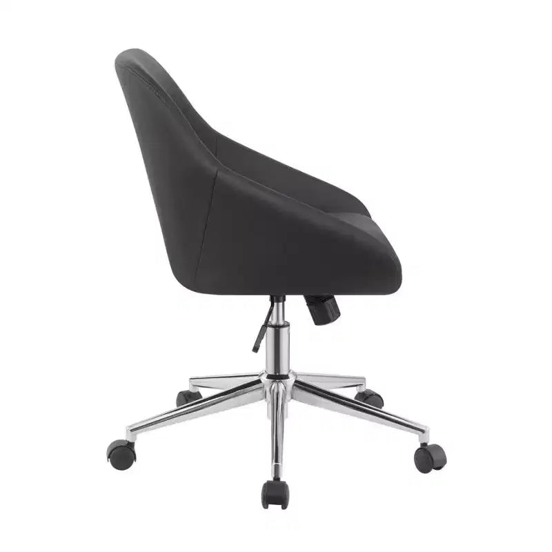 Chaise de bureau Simple Relax en similicuir avec 5 roulettes