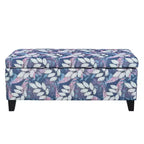 Christopher Knight Home Madison Pouf de rangement rectangulaire contemporain en bois rembourré à motif floral