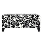 Christopher Knight Home Madison Pouf de rangement rectangulaire contemporain en bois rembourré à motif floral