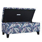 Christopher Knight Home Madison Pouf de rangement rectangulaire contemporain en bois rembourré à motif floral