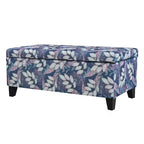 Christopher Knight Home Madison Pouf de rangement rectangulaire contemporain en bois rembourré à motif floral