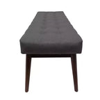 GDFStudio Flora Ottoman capitonné en caoutchouc, style milieu de siècle, 44 pouces