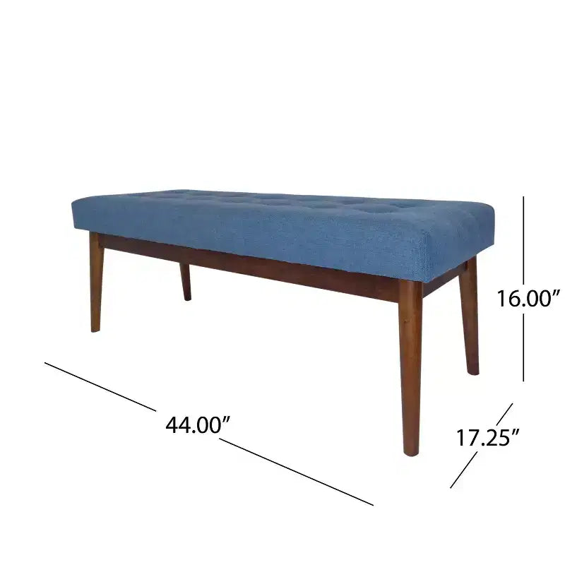 GDFStudio Flora Ottoman capitonné en caoutchouc, style milieu de siècle, 44 pouces