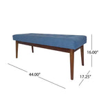 GDFStudio Flora Ottoman capitonné en caoutchouc, style milieu de siècle, 44 pouces