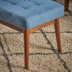 GDFStudio Flora Ottoman capitonné en caoutchouc, style milieu de siècle, 44 pouces