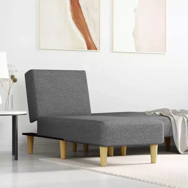 vidaXL Transat Canapé Lit Chaise Longue Moderne Velours pour Salon