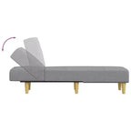 vidaXL Transat Canapé Lit Chaise Longue Moderne Velours pour Salon