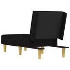 vidaXL Transat Canapé Lit Chaise Longue Moderne Velours pour Salon