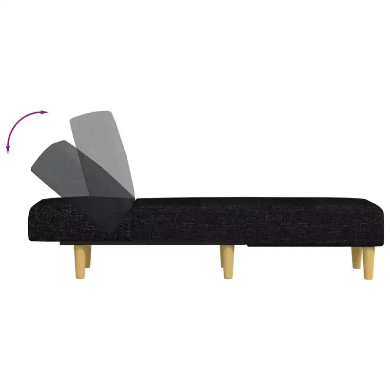 vidaXL Transat Canapé Lit Chaise Longue Moderne Velours pour Salon
