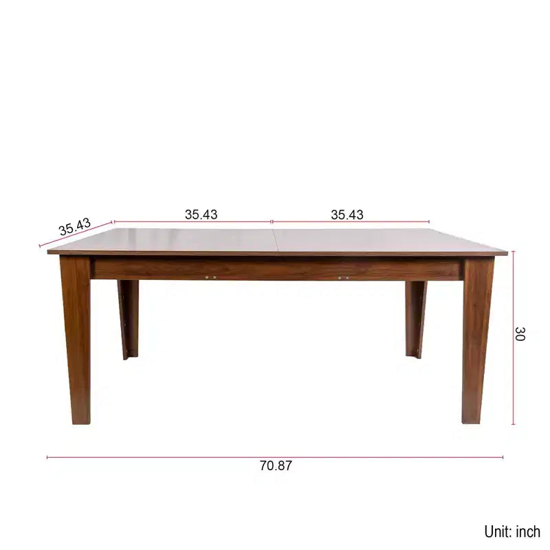 Table à manger extensible CLIHOME 106.3, grande, en MDF, pour cuisine