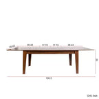 Table à manger extensible CLIHOME 106.3, grande, en MDF, pour cuisine