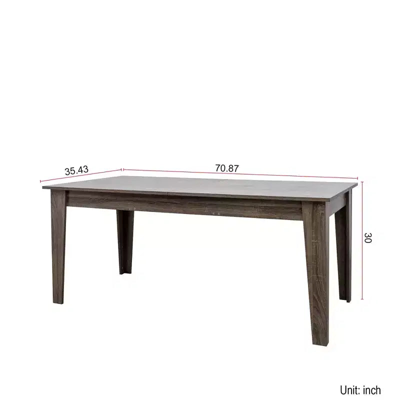 Table à manger extensible CLIHOME 106.3, grande, en MDF, pour cuisine