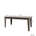 Table à manger extensible CLIHOME 106.3, grande, en MDF, pour cuisine