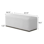 Christopher Knight Home Photine Repose-Pieds Ottoman Polyvalent Moderne Minimaliste