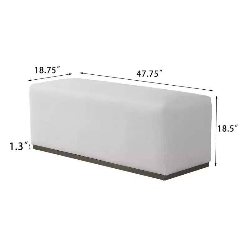 Christopher Knight Home Photine Repose-Pieds Ottoman Polyvalent Moderne Minimaliste