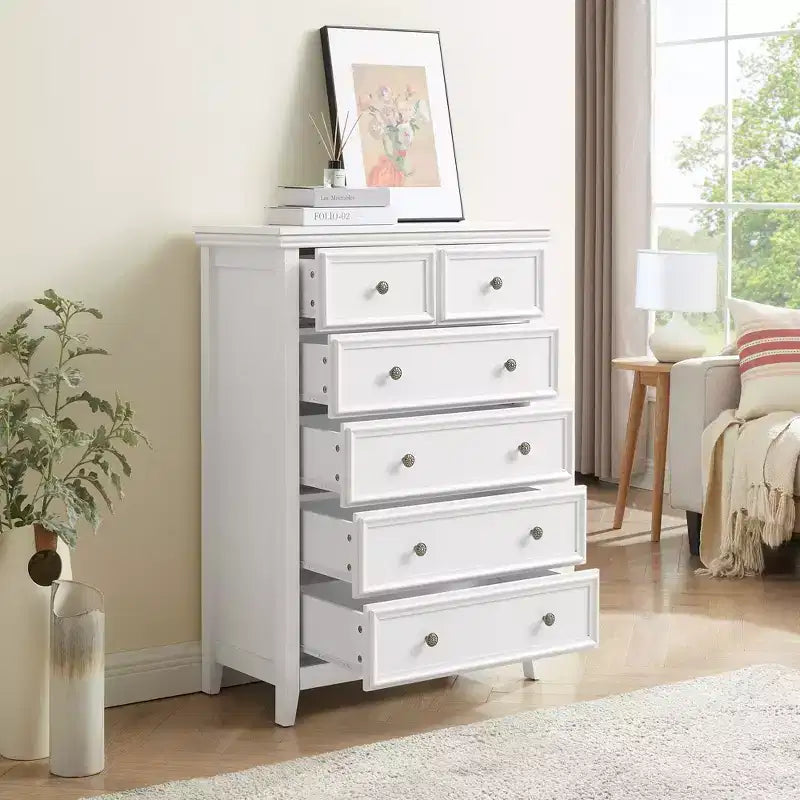 Commode moderne à 6 tiroirs, Armoire de rangement à 6 tiroirs, Organisateur de placard et Rangement pour vêtements