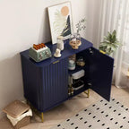 CLIHOME Armoire de Rangement Décorative sur Pied en MDF, 80 cm de Hauteur, Meuble d'Intérieur