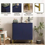CLIHOME Armoire de Rangement Décorative sur Pied en MDF, 80 cm de Hauteur, Meuble d'Intérieur