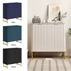 CLIHOME Armoire de Rangement Décorative sur Pied en MDF, 80 cm de Hauteur, Meuble d'Intérieur