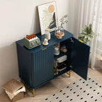 CLIHOME Armoire de Rangement Décorative sur Pied en MDF, 80 cm de Hauteur, Meuble d'Intérieur