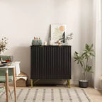 CLIHOME Armoire de Rangement Décorative sur Pied en MDF, 80 cm de Hauteur, Meuble d'Intérieur